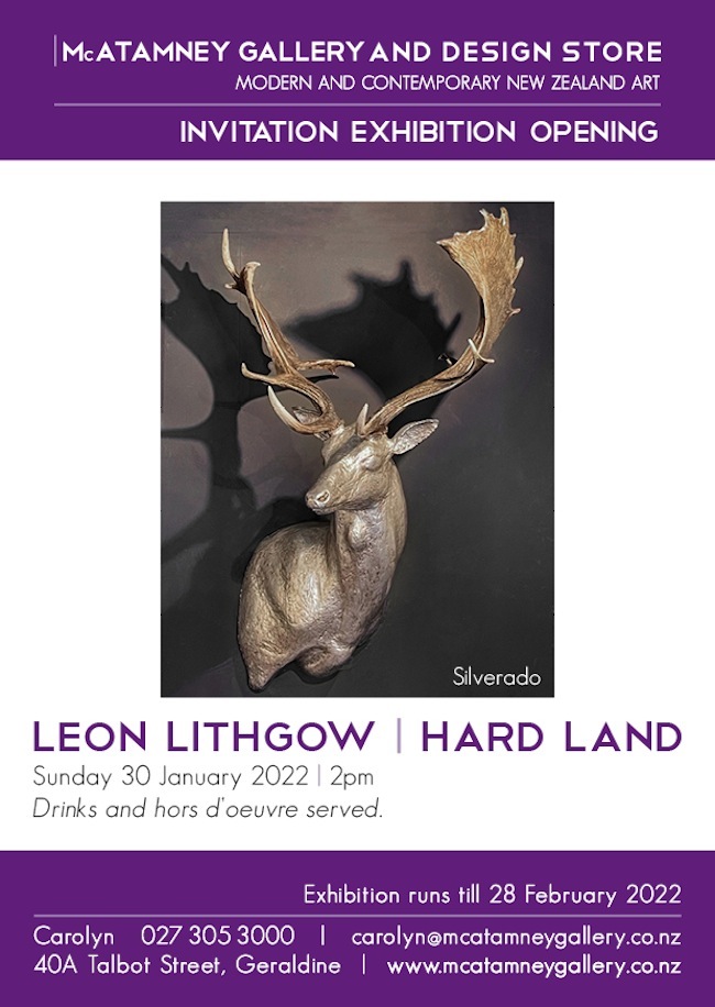 Leon LIthgow | Hard Land Exhibition |  Silverado | McAtamney Gallery and Deisgn Store | Gerldine NZ